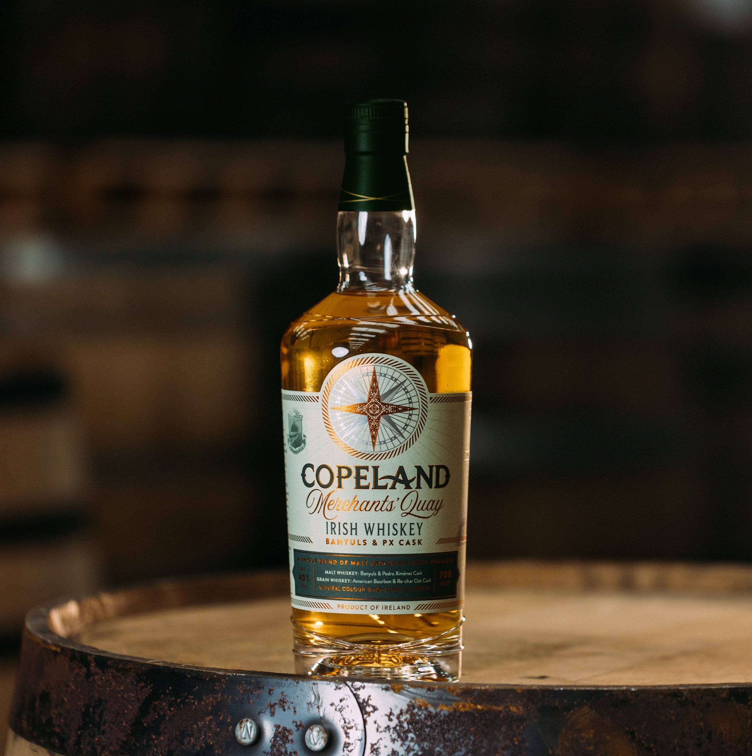 Copeland -  Merchants’ Quay Green label Irish whiskey