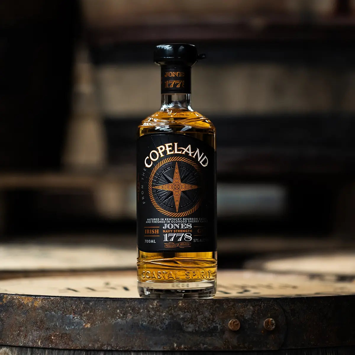 Copeland Jones 1778 Navy Strength Gin 57% – Premium Irish Gin der Copeland Distillery aus Donaghadee, gereift mit Oloroso Sherry Finish